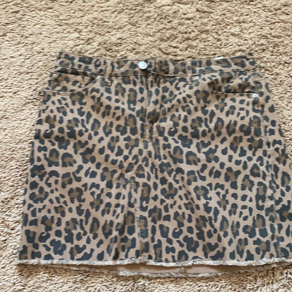 Leopard Print Skirt